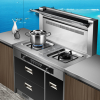 頓好 W90-2集成灶 側(cè)吸式集成環(huán)保灶 油煙機燃氣灶消毒柜套裝 尊享型-900三門 人工煤氣